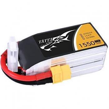 Tattu 1550 mAh 14,8 V 75 C 4S1P LiPo Pack – geeignet für Quadcopters und RC‑Flugzeuge