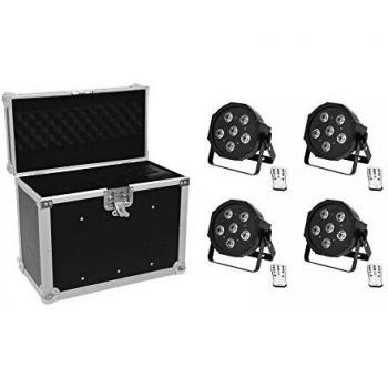 Eurolite Set 4x LED SLS-603 + Case EC-SL4M Größe M