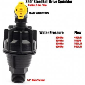 Garden Lawn Irrigation Sprinklers, 10pcs, 9-10m Range