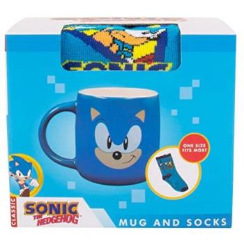Ensemble de Tasse et Chaussettes Sonic le Hérisson