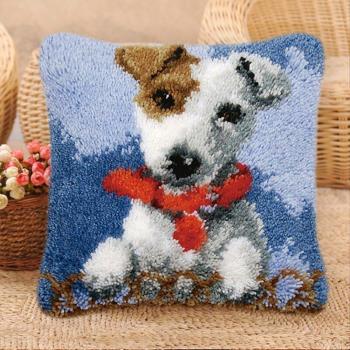 Unfinished Cartoon Animal Embroidered Pillow DIY Material