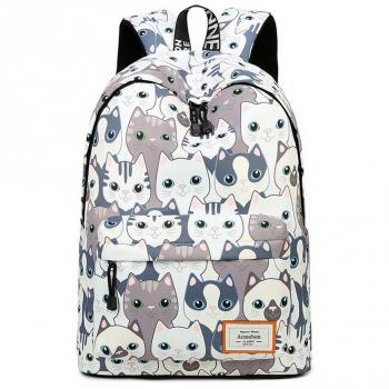 Cartera Escolar Acmebon Mochila Infantil con Gato a la Moda