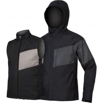 Herren Endura Urban Luminite 3 in 1 Jacke II Schwarz