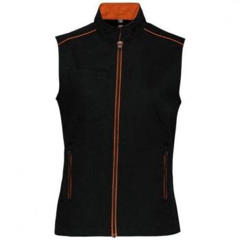 Gilet Casual Donna WK Nero & Arancio