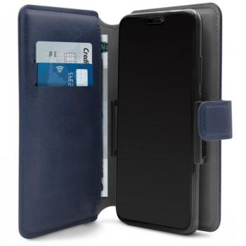 Funda Puro Wallet 360° XL Azul para Teléfonos de 6''
