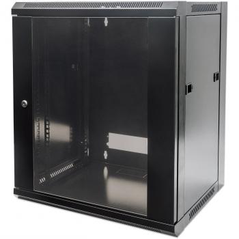 Intellinet Network Cabinet, Wall Mount, 12U, Usable Depth 260mm, Width 510mm, Black