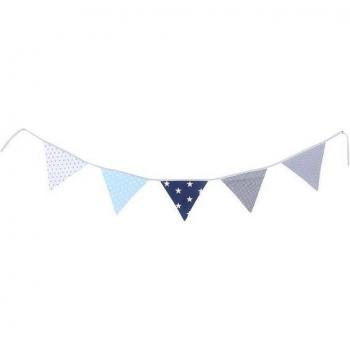 Ullenboom Catena Gagliardetti 190cm in Blu, Azzurro, Grigio Chiaro (5 pezzi)