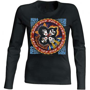 T-shirt à manches longues Kiss Rock And Roll Over Noir XL
