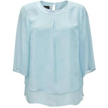 Luftige Paillettenbluse