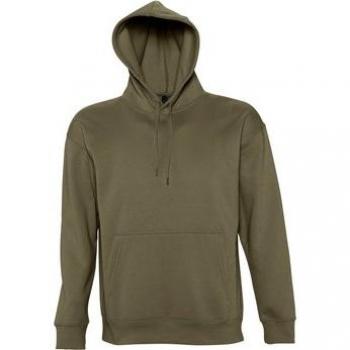 Felpa SLAM Sport Verde Militare Unisex a Cappuccio