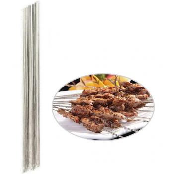 30 Stainless Steel Barbecue Skewers for Grilling