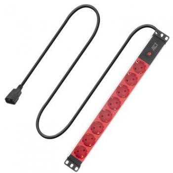 Extension multi-prise 19 PDU C14 IEC60320, 8 F