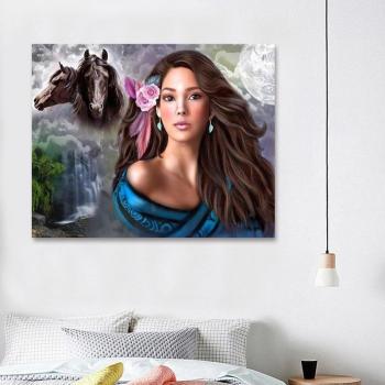 Beauty&Horse 5D Diamond Craft – 20x30 cm Full Circle