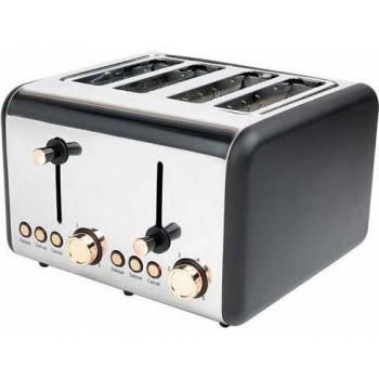 Salter 4-Slice Toaster, Variable Browning, Defrost/Reheat Functions