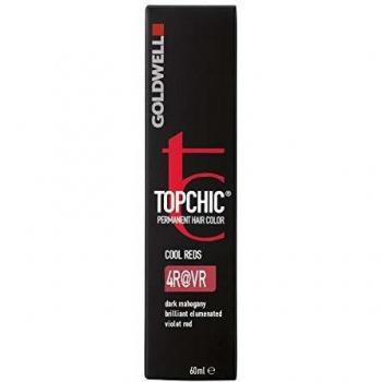 Tinta Permanente Goldwell Topchic 4R@VR Castano Medio Rosso Violetto 60 ml