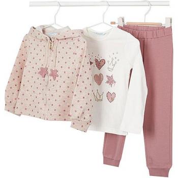 Mayoral Set aus Sweatshirt, Bluse und Hose 4889 Rosa Regular Fit 5Y Mädchen
