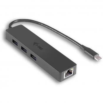 I-tec USB-C Slim 3-Port HUB mit Gigabit Ethernet Adapter