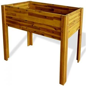 VidaXL Bac à fleurs en bois massif d'acacia