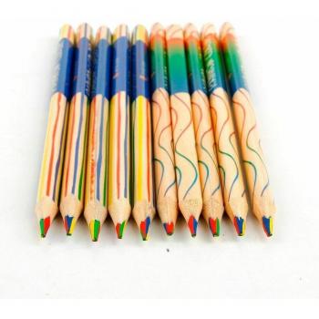 Juego de 10 lápices de recambio de colores arcoíris para niños