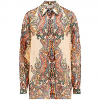 Zimmermann, Shirts, female, Beige, L, Printed Shirt