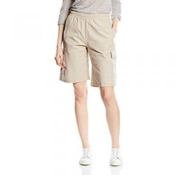 Trigema Bermuda Cargo para Mujer 100% Algodón, Color Beige, Todo el año