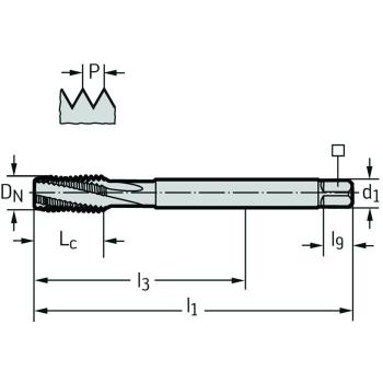 Maschinen-Gewindebohrer TC122 M16