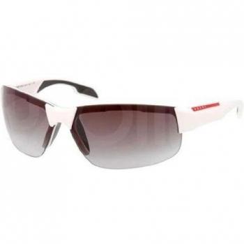 Gafas de Sol Prada PS 03 Rossa White Demi Shiny con Lentes Gris en Gradiente
