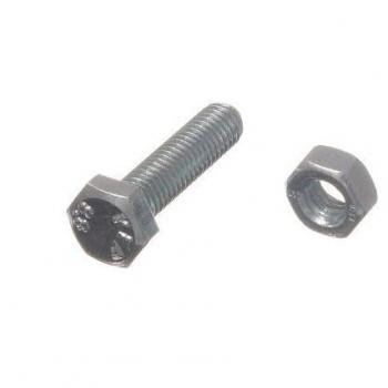 Heavy Duty 8.8 Grade Steel HEX Bolt Set Screw with Nuts, Metric Size M6 X 25MM, Bright Zinc Plated Finish (Pack of 200)