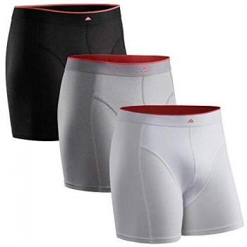 DANISH ENDURANCE Boxer Bamboo Grigio Pacco da 3