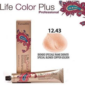 Permanent Dye Life Color Plus Farmavita Nº 12 43 Special Golden Copper Blonde (100 ml)