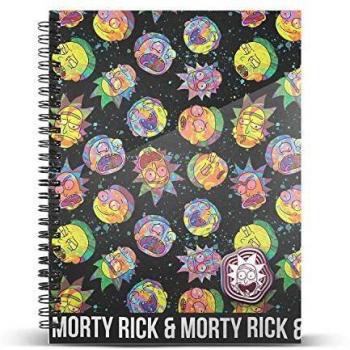 Cuaderno Rick y Morty Negro