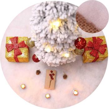 Couverture de Noël flocon de neige blanc 60cm