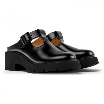 CAMPER Milah Clogs – Women’s Black – Size 42 – Smooth Leather