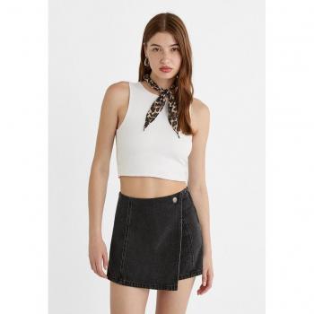 Stradivarius Crossover Denim Skort