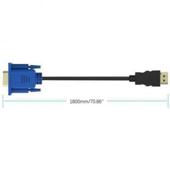 Gold HDMI Male to VGA Male Adapter Cable 16FT