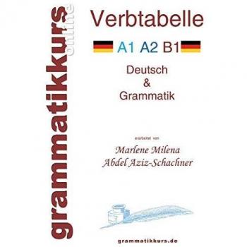 Verbtabelle DEUTSCH A1 A2 B1: Lernwortschatz für die Integrations-Deutschkurs TeilnehmerInen A1 A2 B1