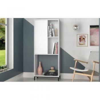Vola White Wood Composite Bookshelf