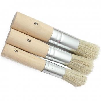Versatile Painting Brush Set: 3Pcs for Acrylic & Oil