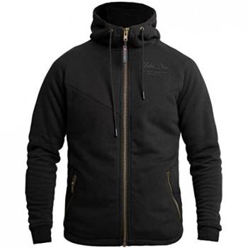 Hoodie John Doe V2 XTM de moto Noir 2XL
