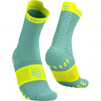 Meias Pro Racing V4.0 Trail Azul Celeste