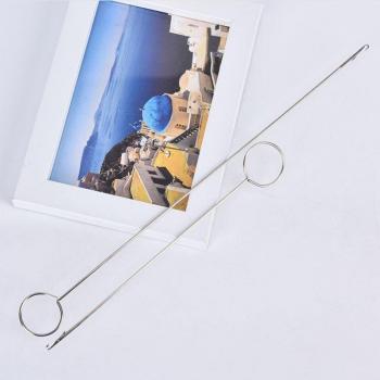 2PCS Stainless Steel Embroidery Loop Turner Hooks