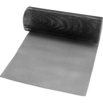 Black Rhombic Grille Mesh Sheet for Vehicle Bumper and Hood 100x33cm