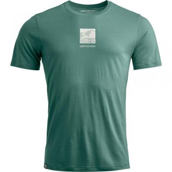 ORTOVOX Herren T-Shirt 120 Cool Tec Abstract in arctic grey