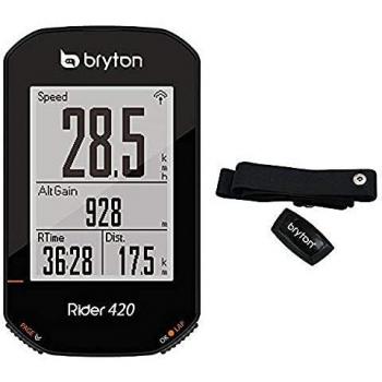 Bryton Rider 420H GPS Cycling Watch with Heart Rate Pack