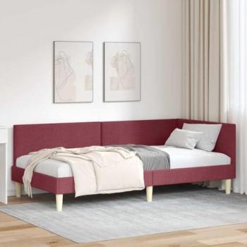 Red Wine Corner Bed Unit with Headboard – 100x200cm