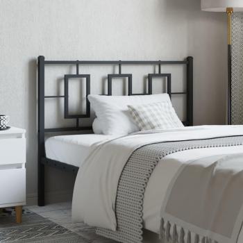 107 cm Black Metal Headboard