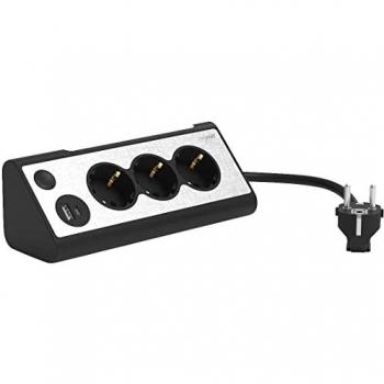 Multiprise 3 prises REVOLT avec 2 ports USB
