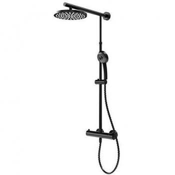 Schulte Duschmaster Rain Duschsystem Black Style