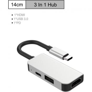 USB C 3.0 Hub mit HDMI und RJ45