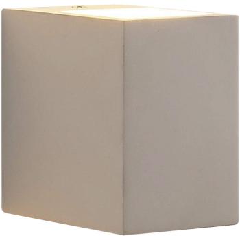 Jannes Wall Light by Lindby, Angular, White, Plaster, G9, Paintable